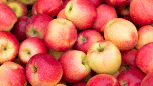 Manzanas de temporada en octubre